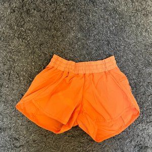 Tangerine Orange Lululemon Shorts